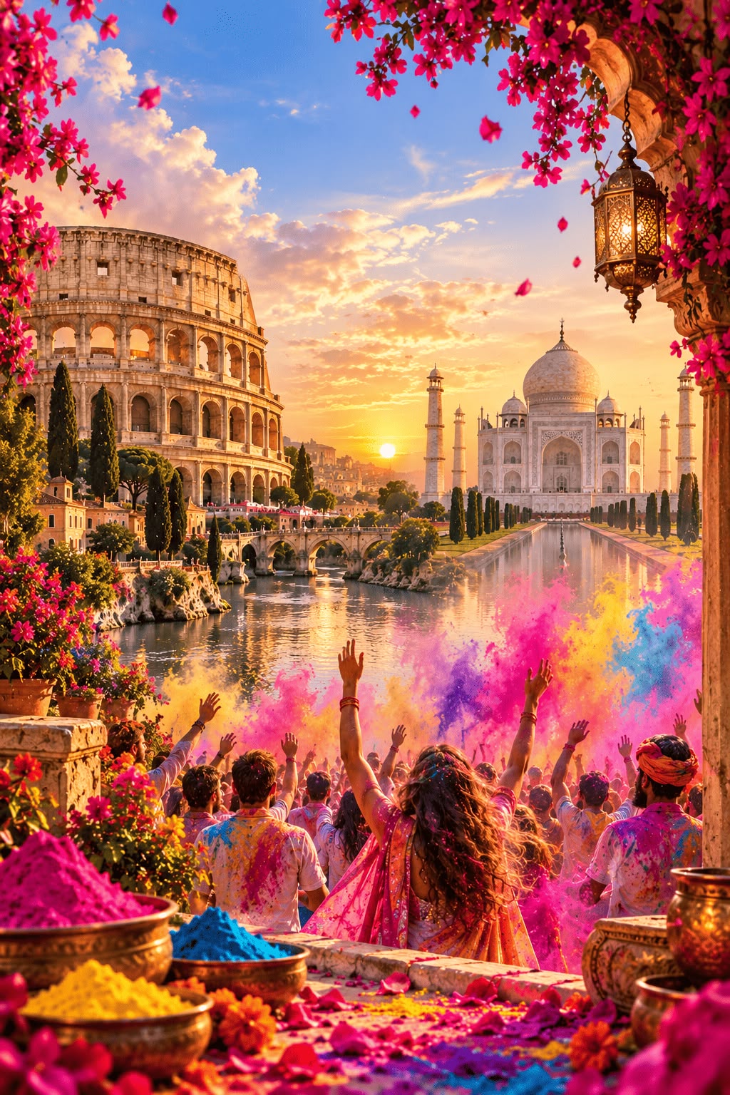 Itália e Índia Festival Holi 2027